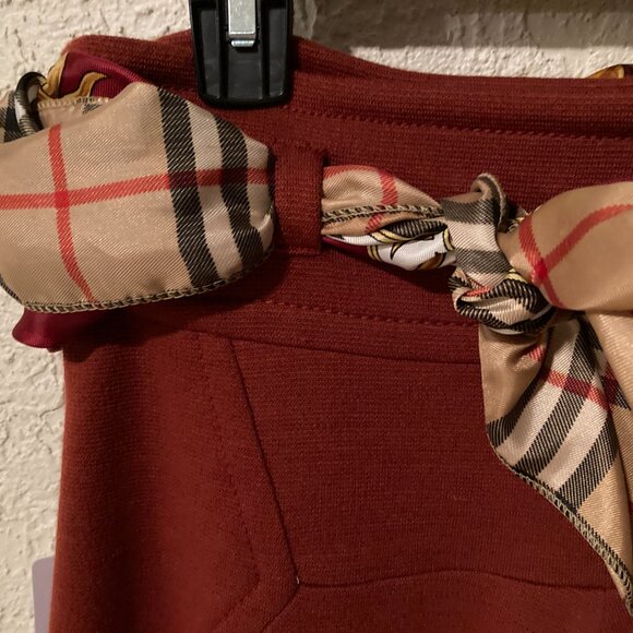 MISSONI SKIRT SZ 6 SZ 42   RUST WOOL  Blend $375 NWT - Picture 1 of 14